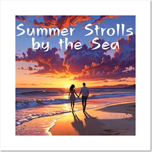 Beach vibes, summer vibes, holidays, vacation, graduation day, Graduation 2024, class of 2024, birthday gift, Father's day, Summer Strolls by the Sea! gifts for grads! Posters and Art